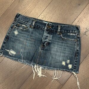 Hollister Distressed Denim Mini Skirt